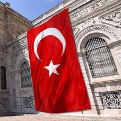 300x450 cm Türk Bayrağı Alpaka Kumaş