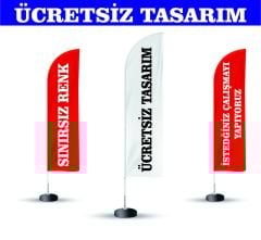 75x250 plaj bayrağı yelken bayrak yol bayrağı