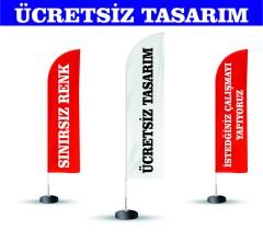 100x200 cm Plaj Bayrağı Yelken Bayrak Yol bayrağı