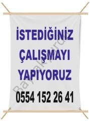 50x70 Dijital Afiş Pankart Kuş Gözlü
