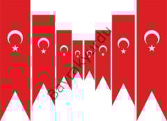 50X150 cm Türk Kırlangıç Bayrak